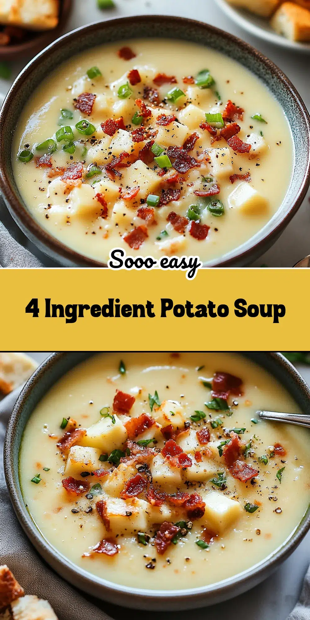 4-ingredient potato soup