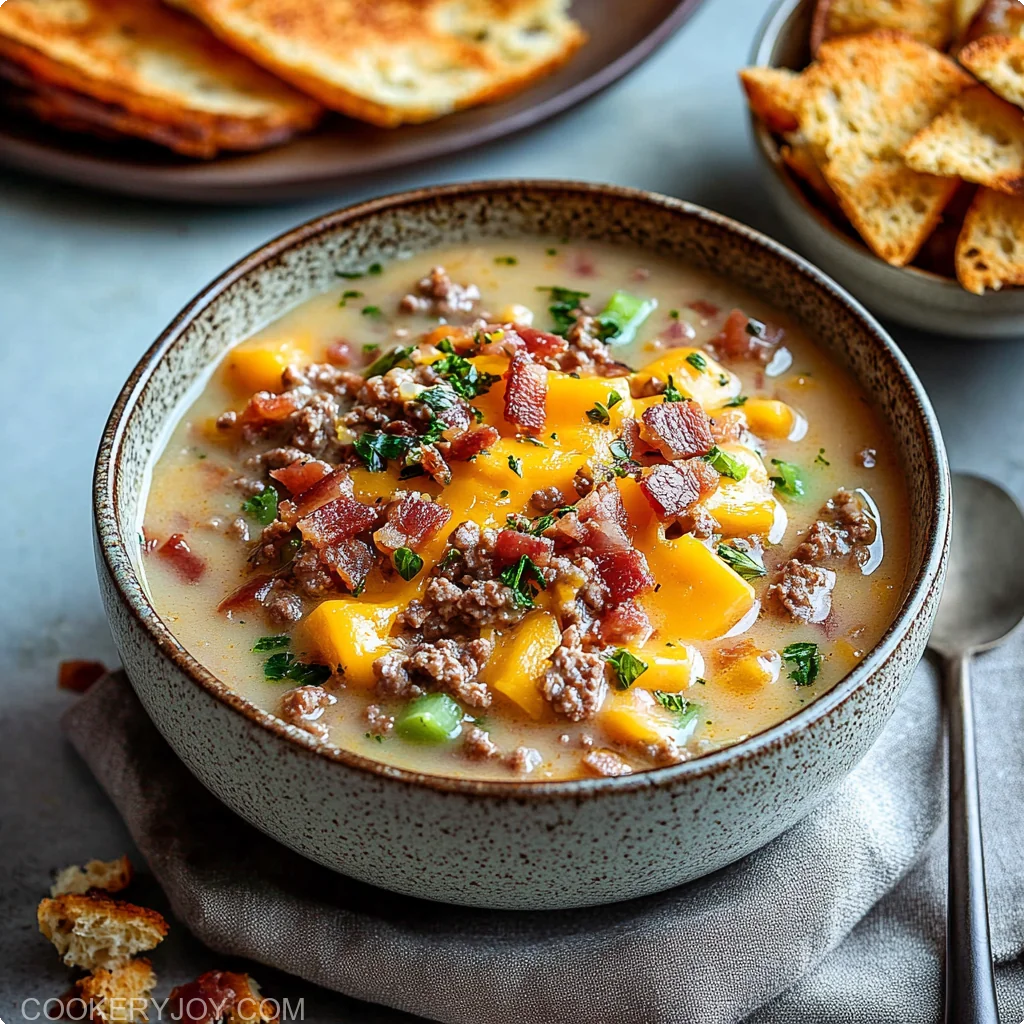 Cheeseburger Soup