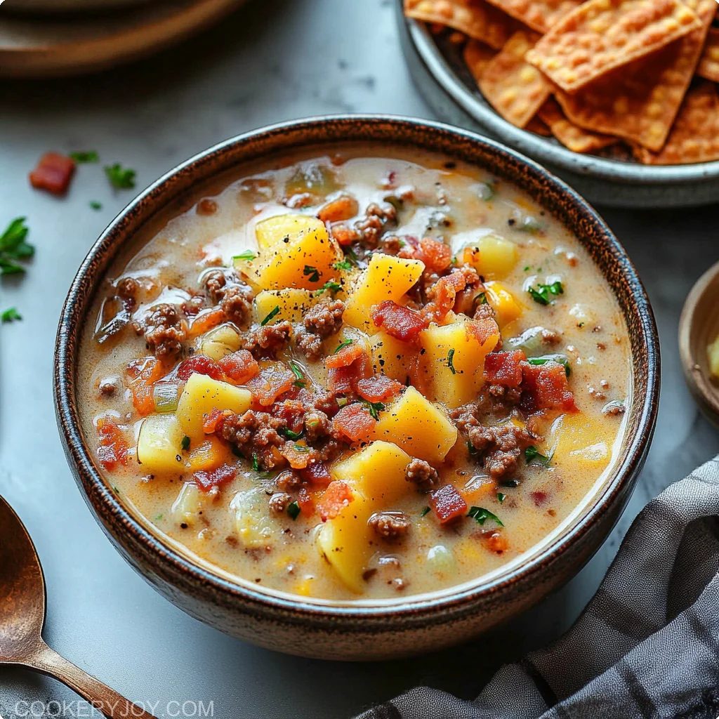 Cheeseburger Soup