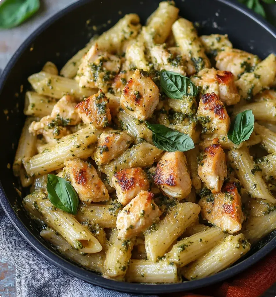 Creamy Chicken Pesto Pasta