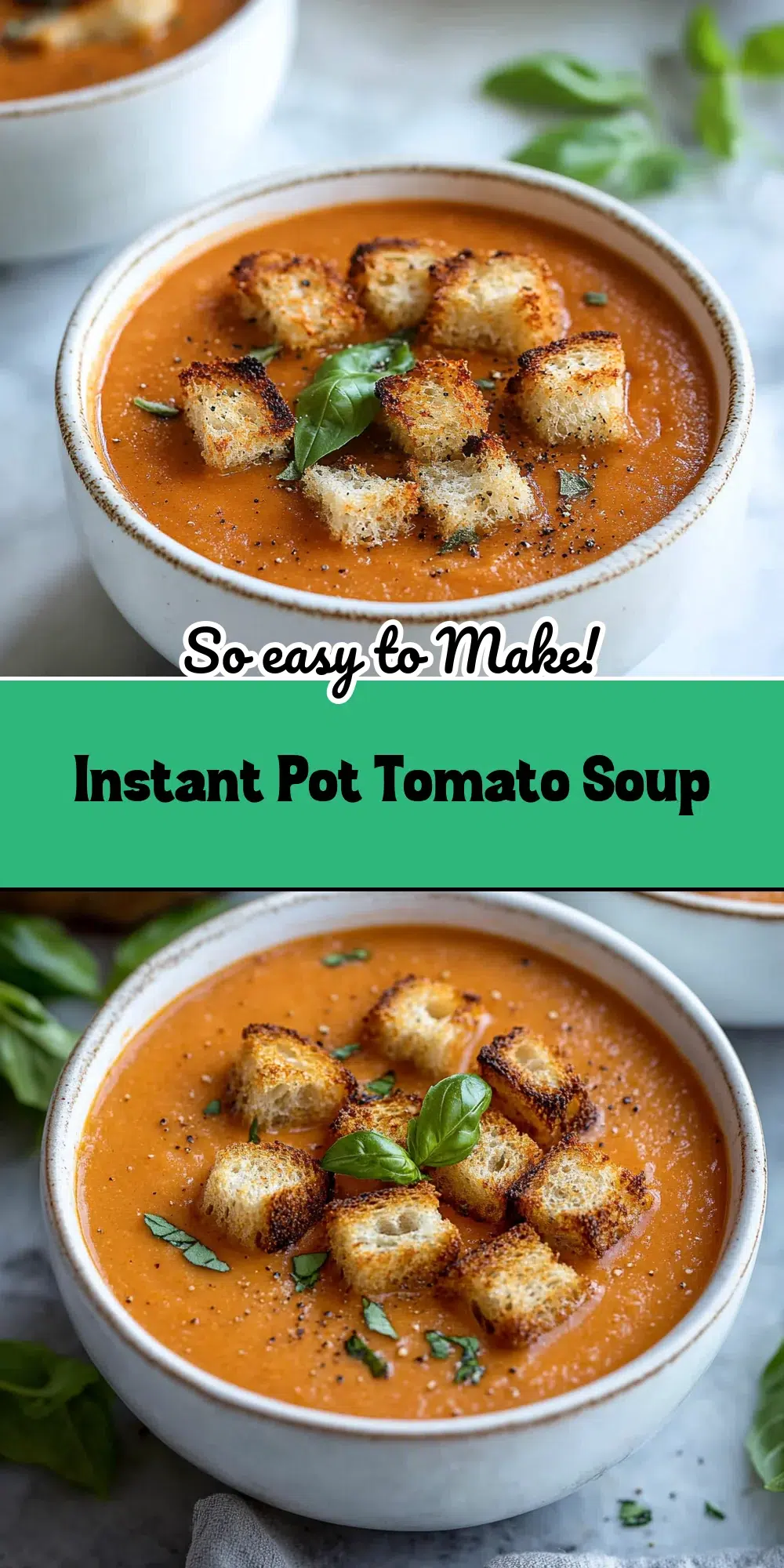 Instant Pot Tomato Basil Soup