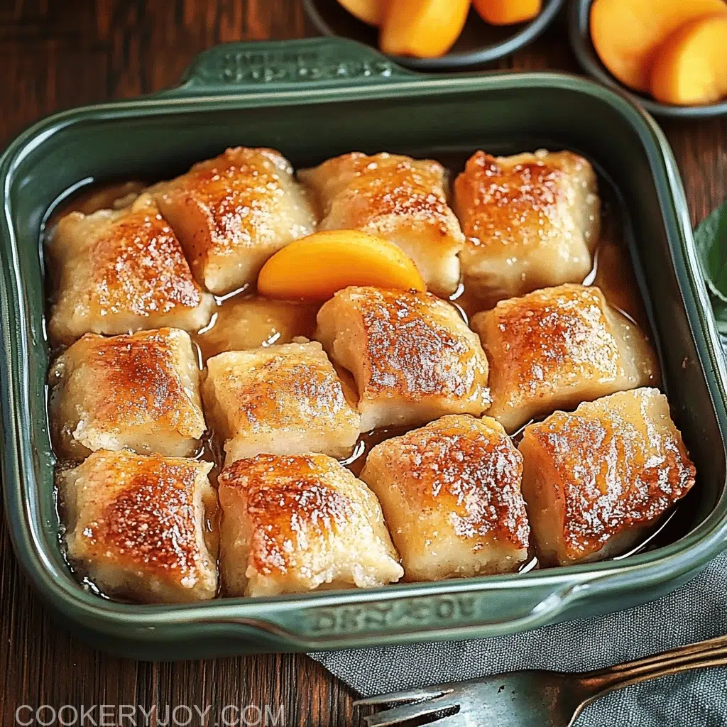 Country Peach Dumplings