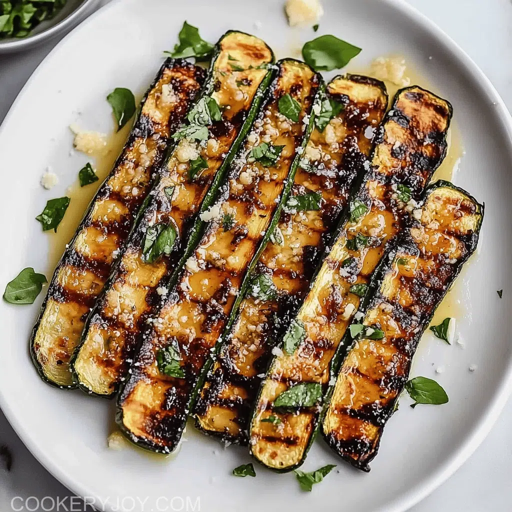 Grilled Zucchini With Parmesan