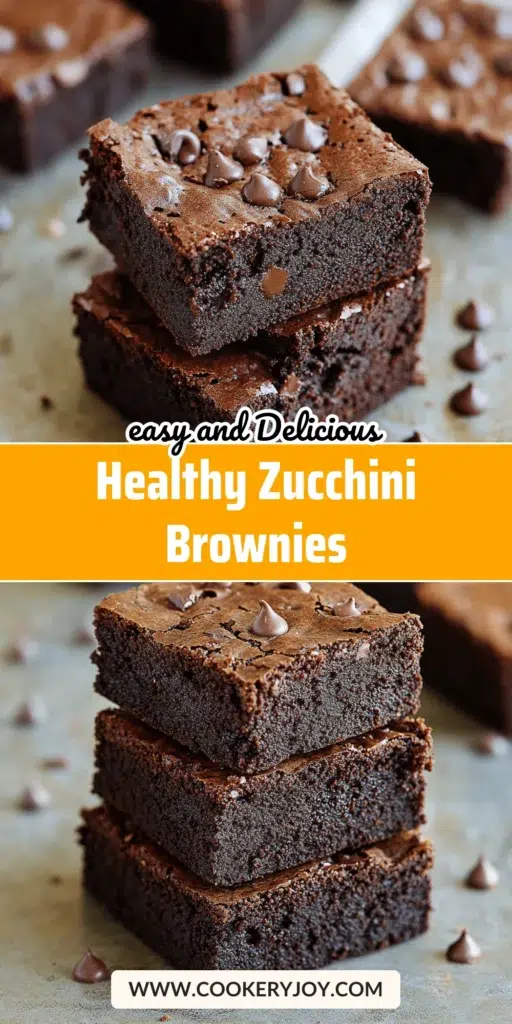 Healthy Zucchini Brownies