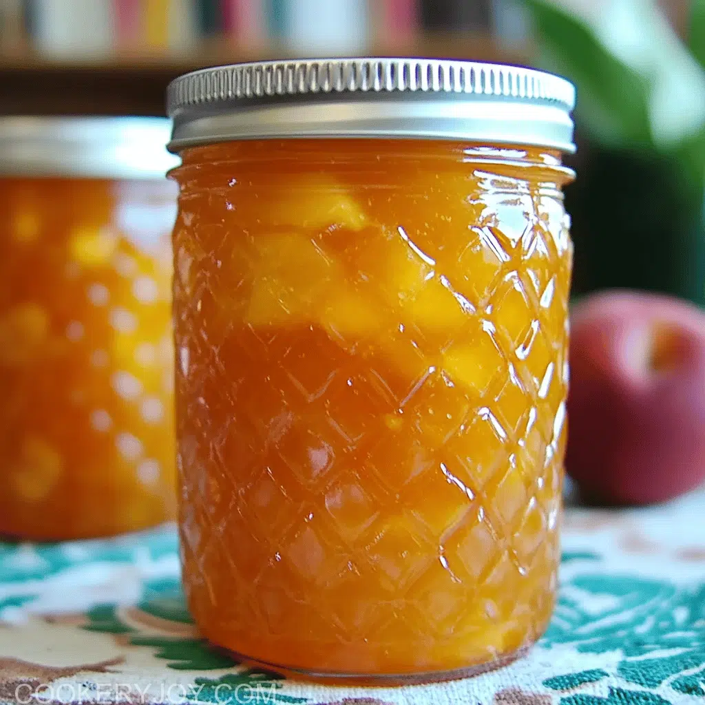Peach Jam With Beginning Canning