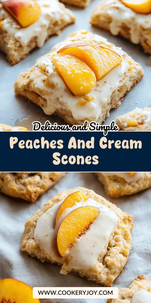 Peaches and Cream Scones