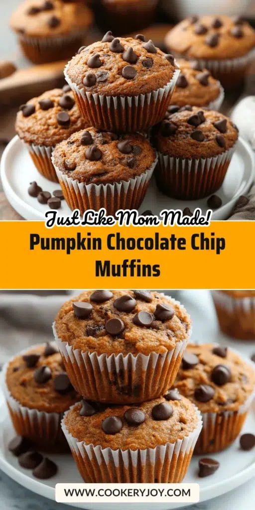 Pumpkin Chocolate Chip Muffins