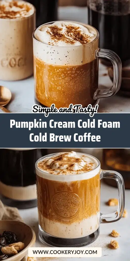 Pumpkin Cream Cold Foam Cold Brew Coffee