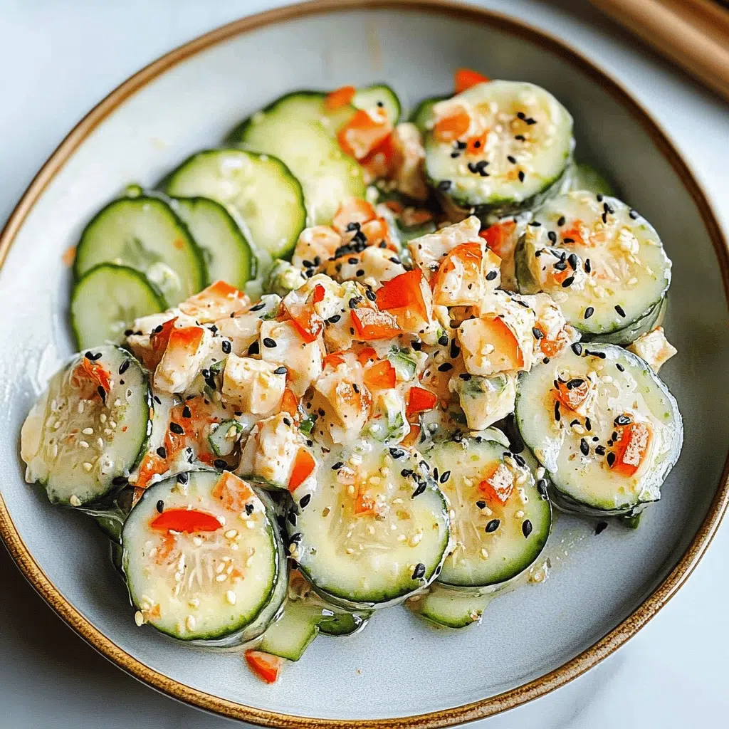 california roll cucumber salad