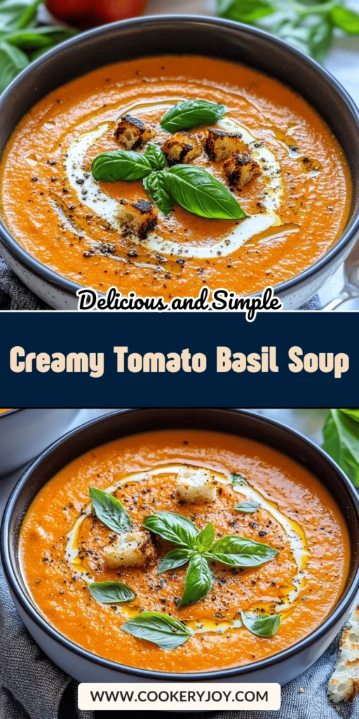 Creamy Tomato Basil Soup