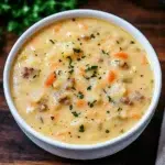 Crockpot Cheeseburger Soup