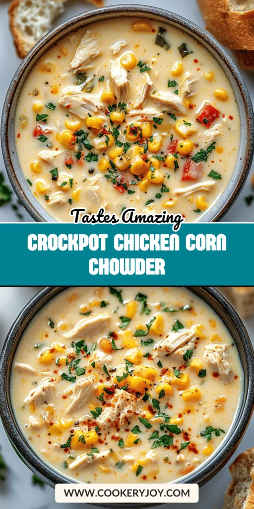 Crockpot Chicken Corn Chowder