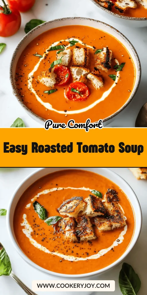 Easy Roasted Tomato Soup