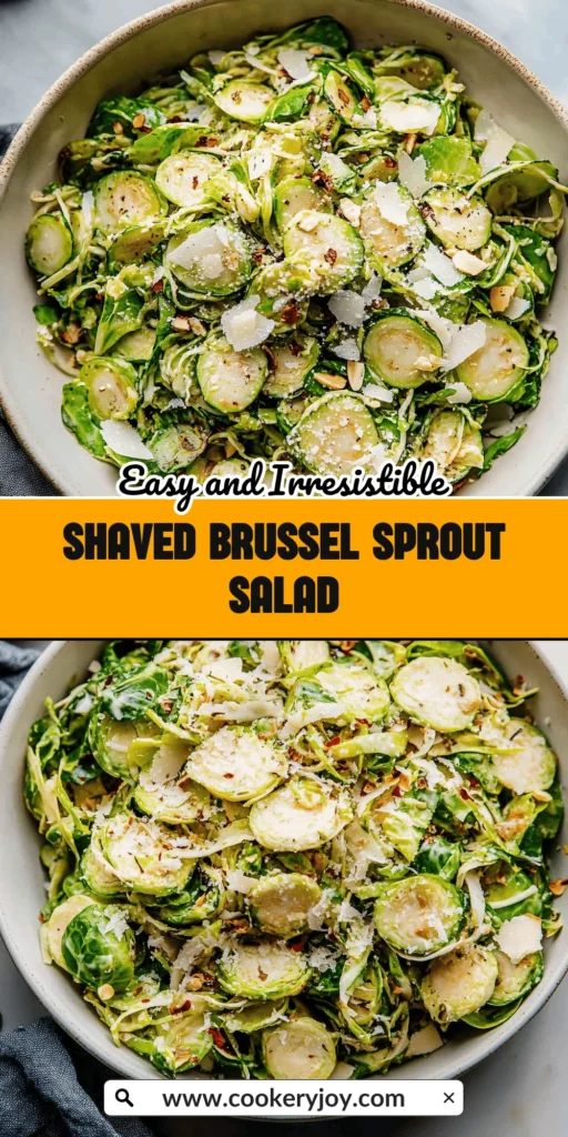 shaved brussel sprout salad