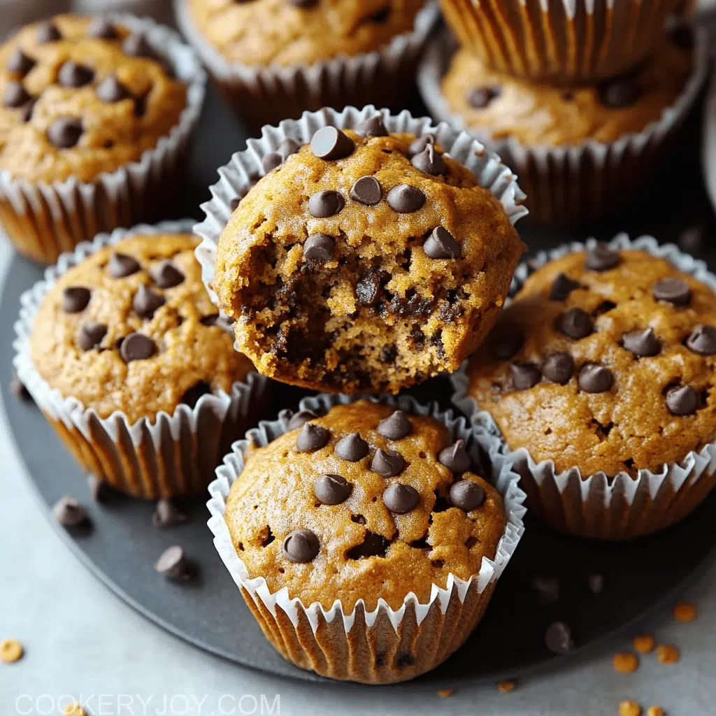 Sourdough Pumpkin Chocolate Chip Muffins