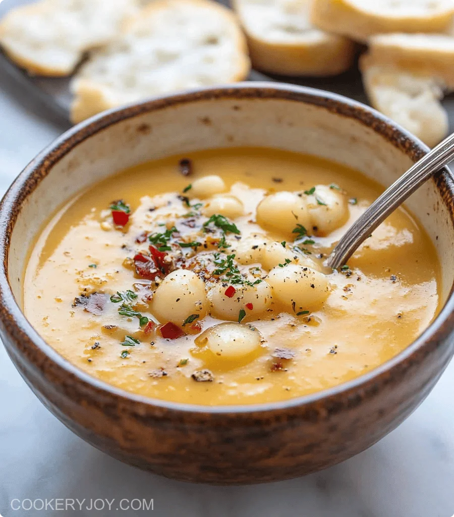 Vegan Garlic Chickpea Soup