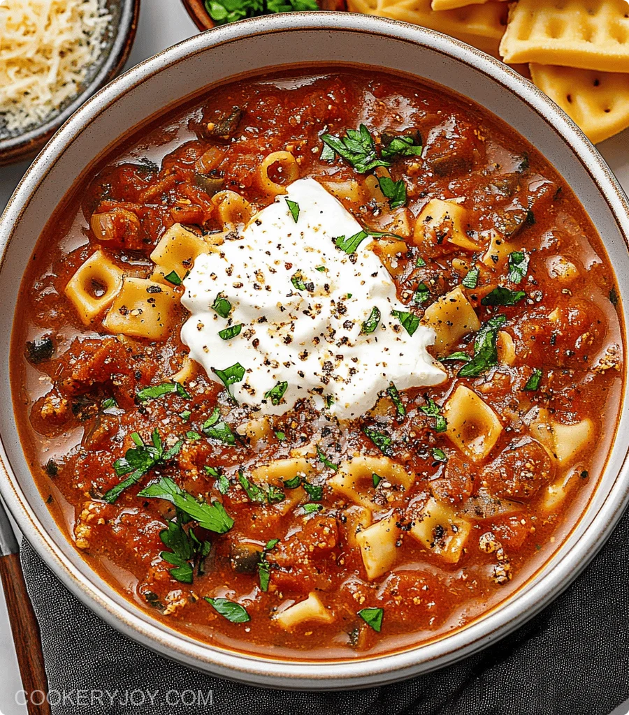 Vegetarian Lasagna Soup