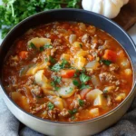 Crockpot Cabbage Roll Soup