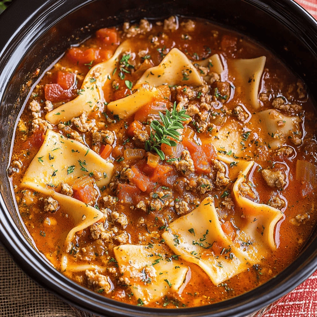 Lasagna Soup Crockpot