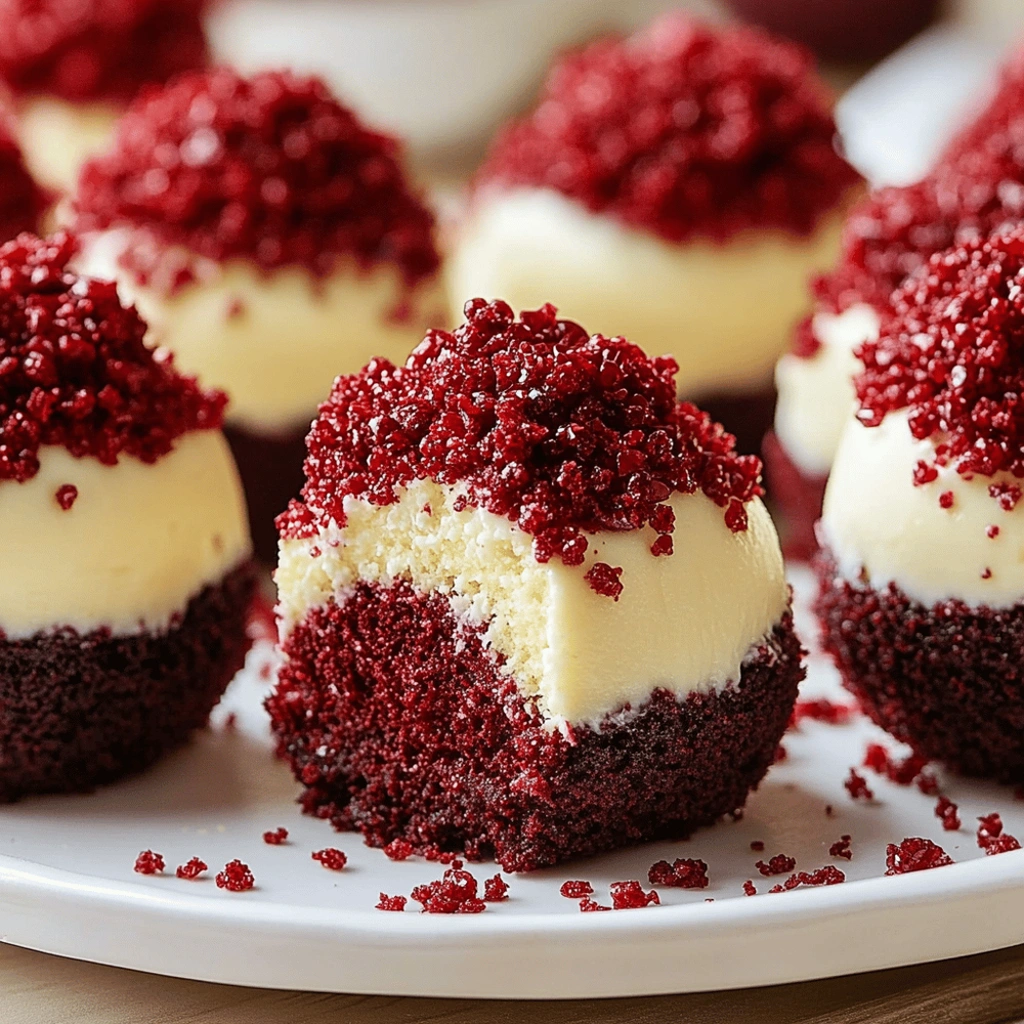 Red Velvet Cheesecake Bites