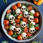 Skull Caprese Salad