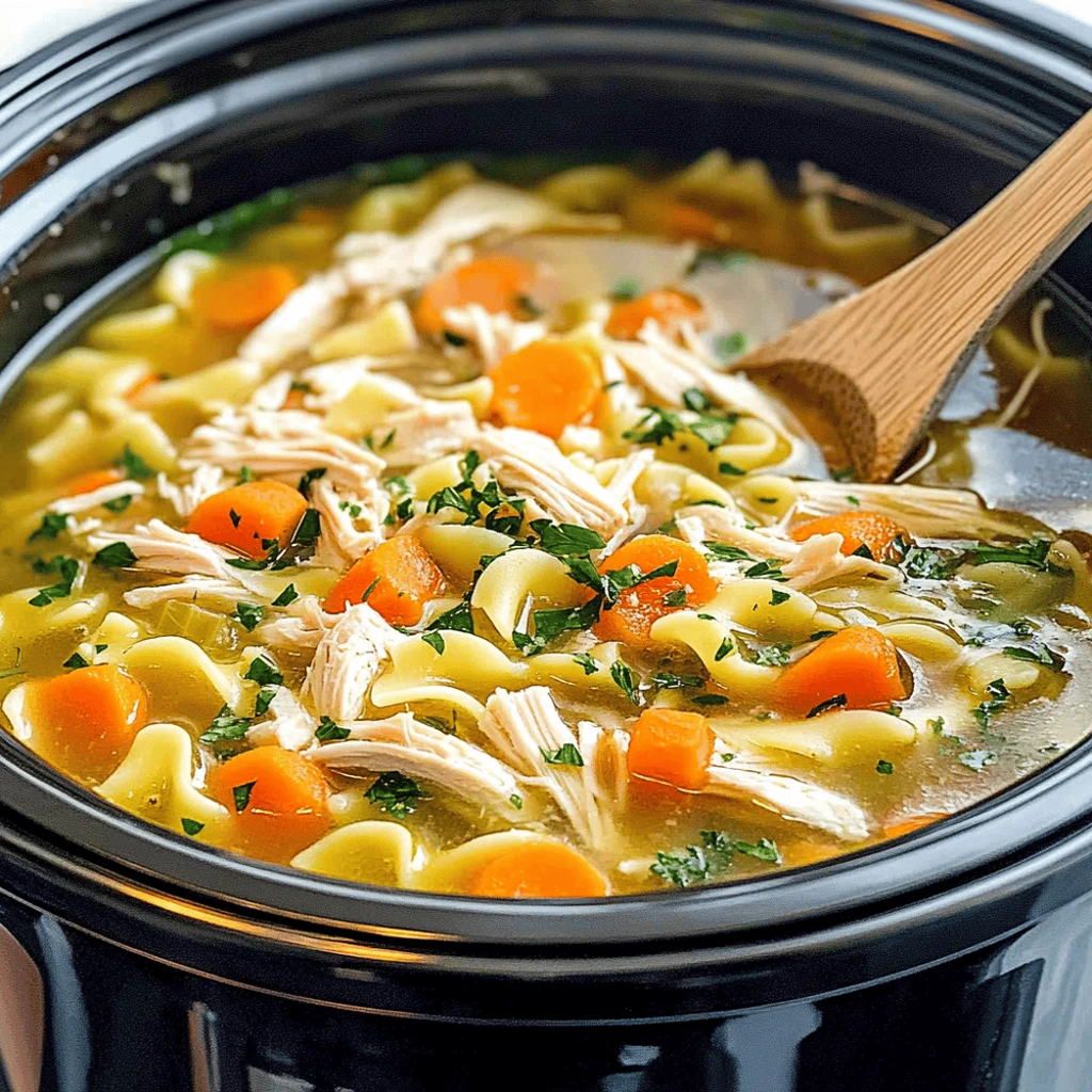 Crockpot Chicken Noodle Soup