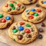 M&M Chocolate Chip Cookies