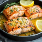 Pan Seared Salmon with Garlic Butter