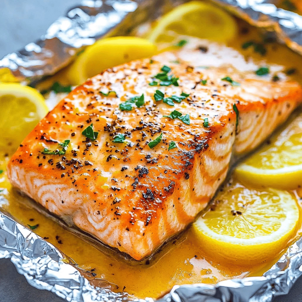 Sheet Pan Lemon Garlic Butter Salmon