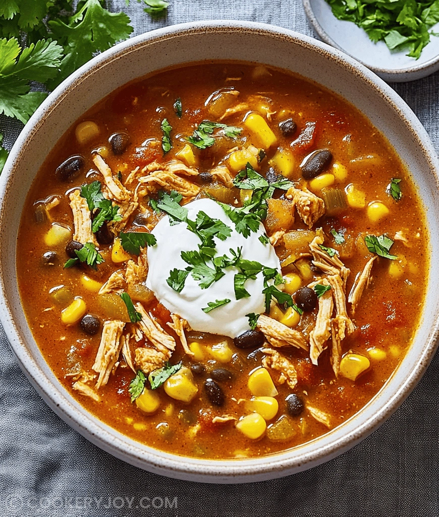 Crockpot Chicken Enchilada Soup