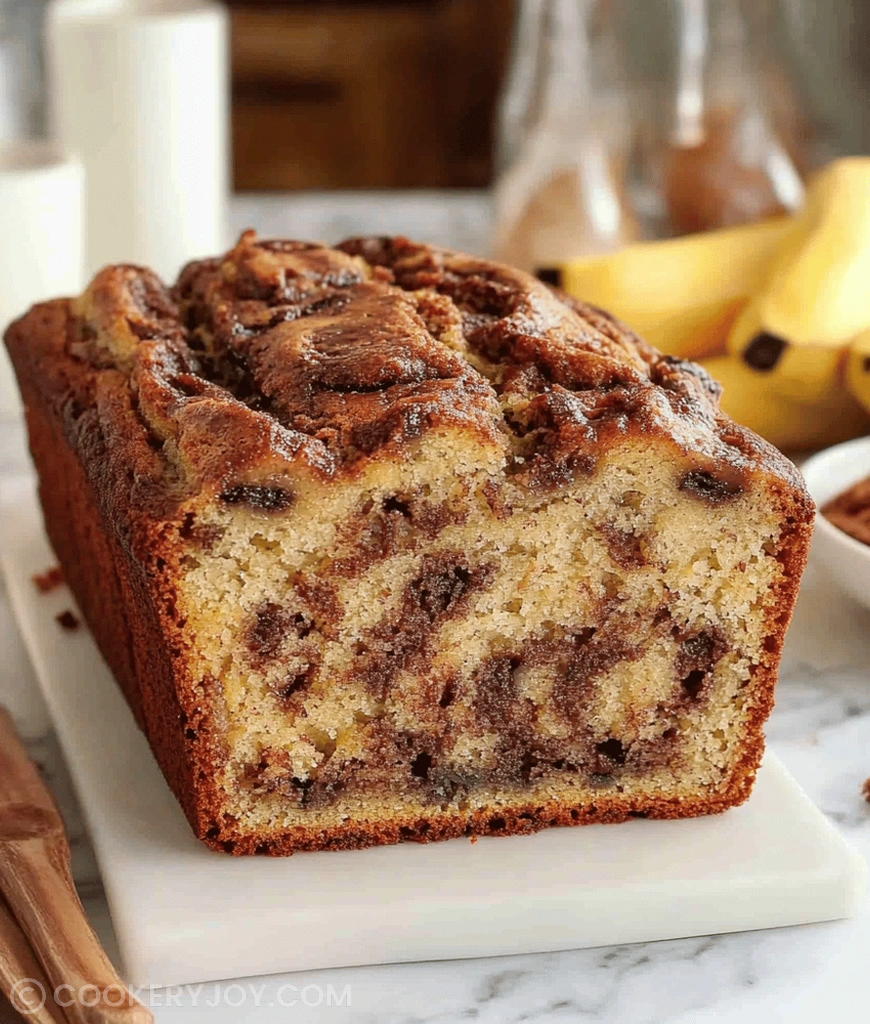 Cinnamon Swirled Banana Bread
