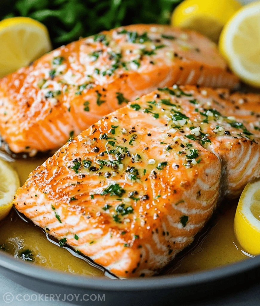Pan Seared Salmon with Garlic Butter