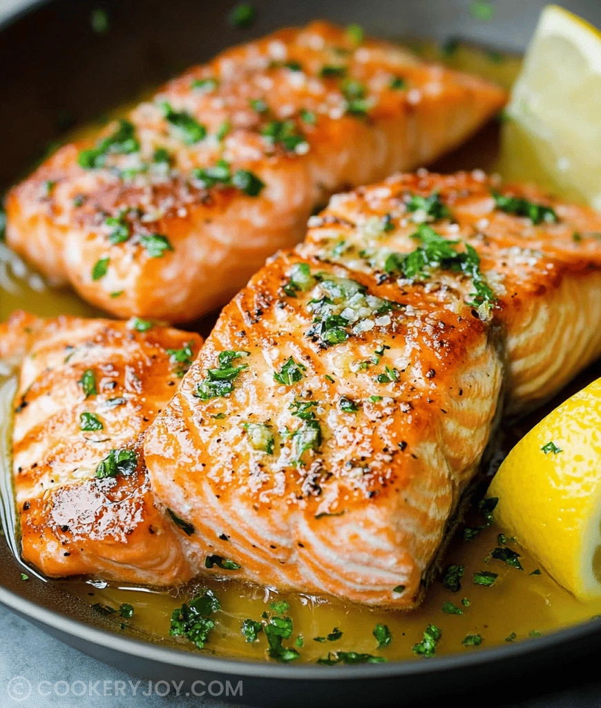 Pan Seared Salmon with Garlic Butter