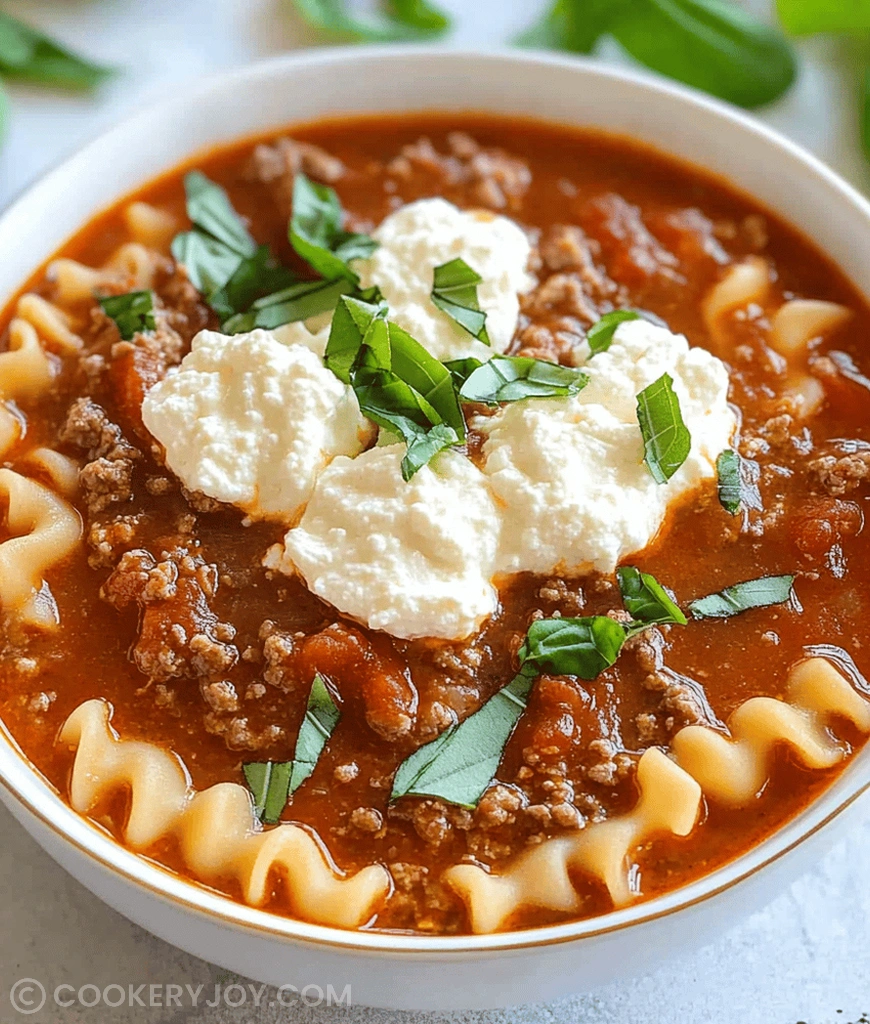High Protein Lasagna Soup