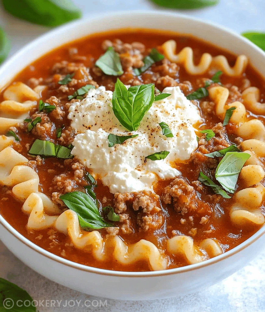 High Protein Lasagna Soup