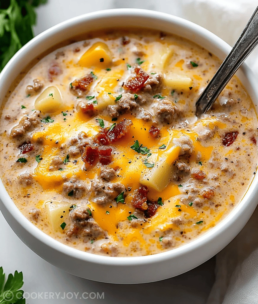 Cheeseburger Soup Recipe