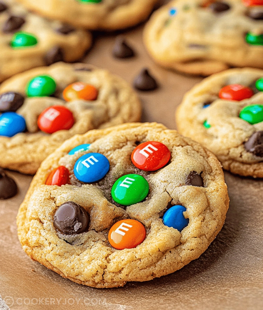 M&M Chocolate Chip Cookies