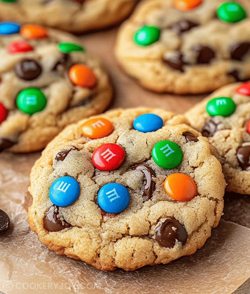 M&M Chocolate Chip Cookies