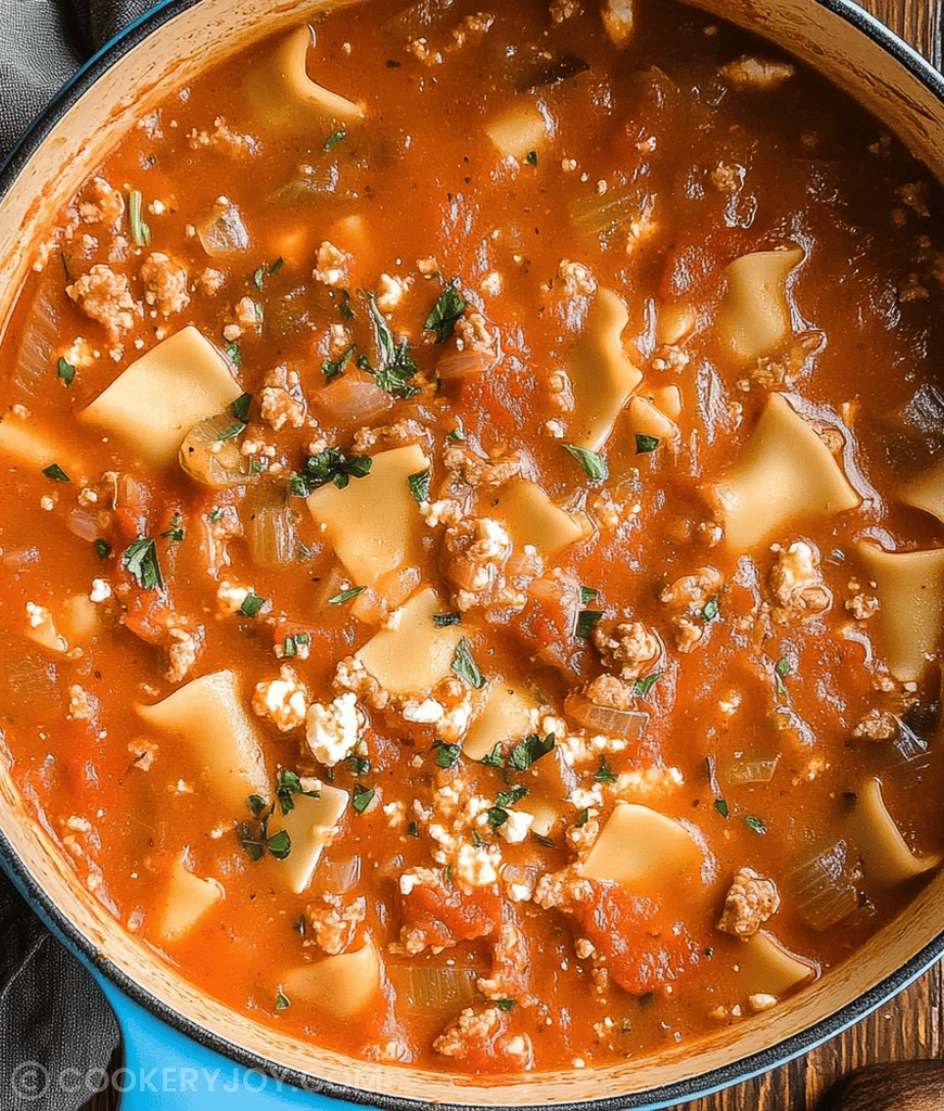 One-Pot Lasagna Soup