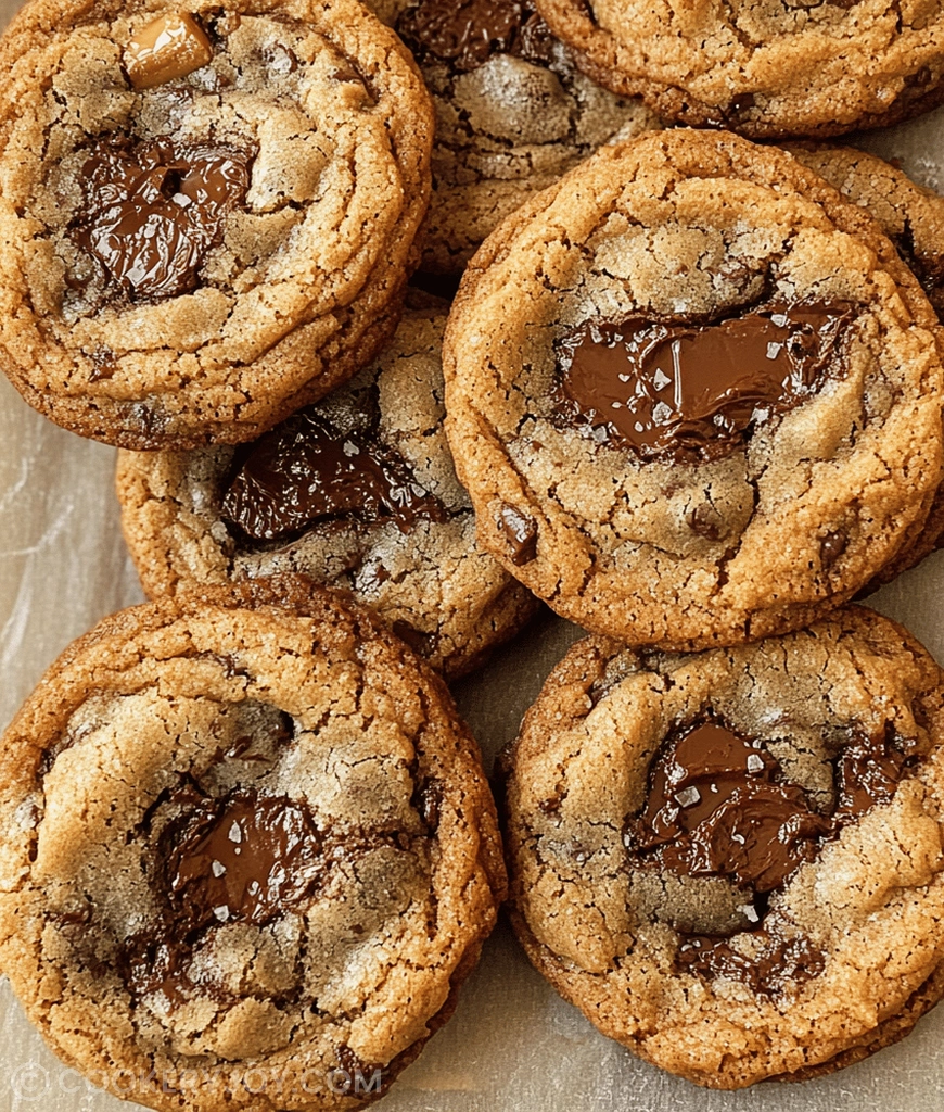 Bourbon Toffee Chocolate Chip Cookies