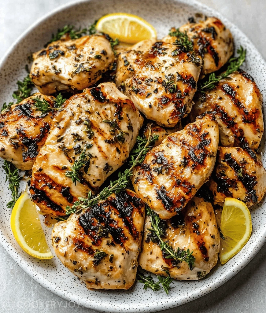 Grilled Lemon Herb Chicken Breasts