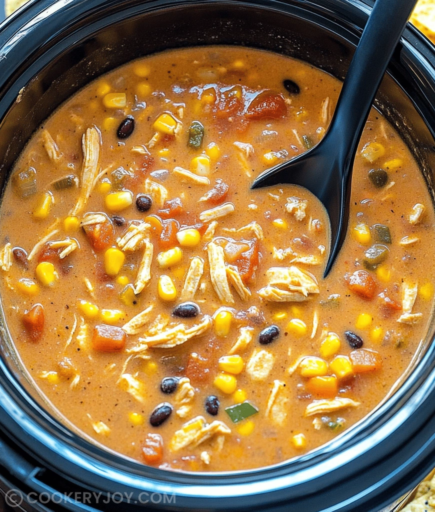 Crockpot Chicken Tortilla Soup