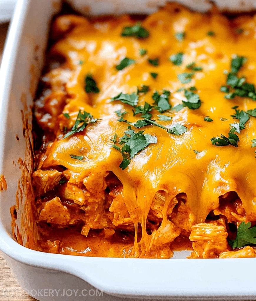 Keto Chicken Enchilada Casserole