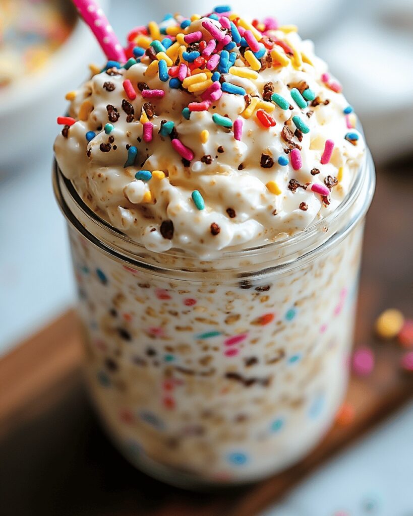 Birthday Cake Overnight Oats