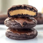 Chocolate Peanut Butter Buckeye Cookies