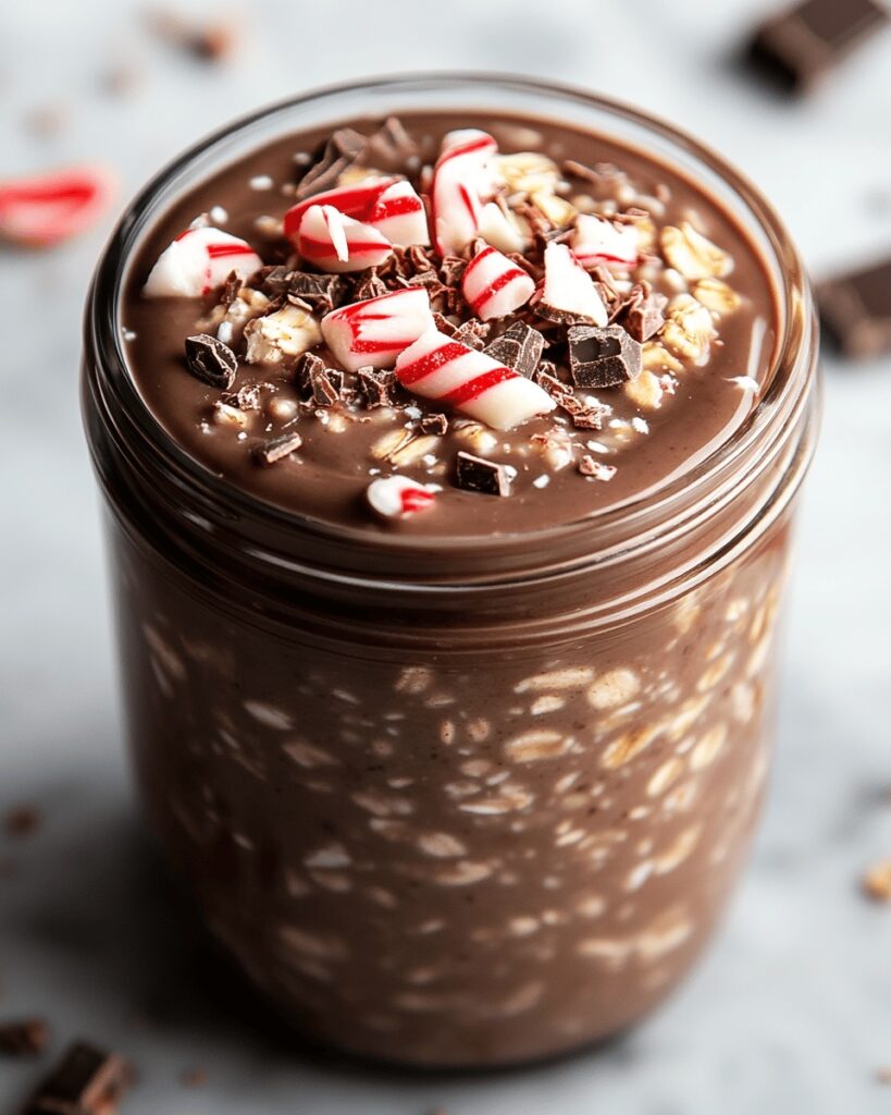 Chocolate Peppermint Overnight Oats