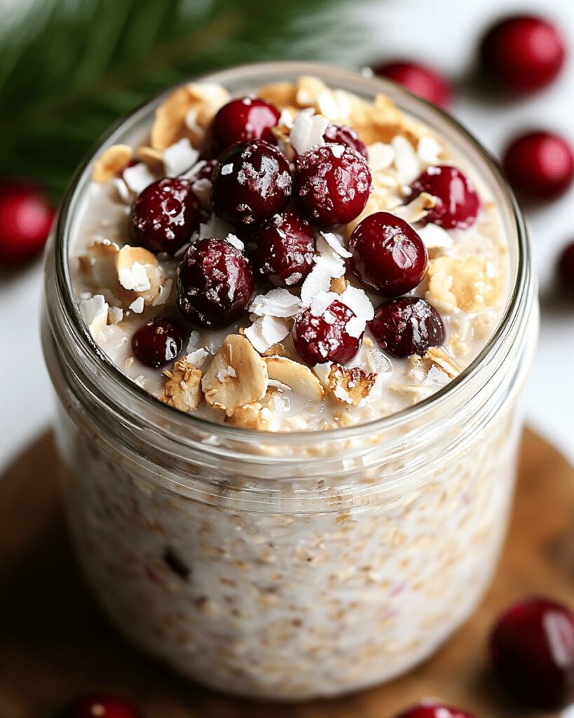 Coconut Cranberry Overnight Oats