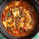 Crock Pot Lasagna Soup