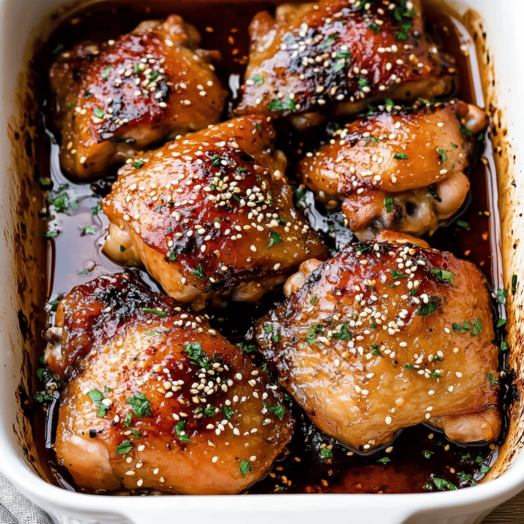 Honey Garlic Chicken Thighs