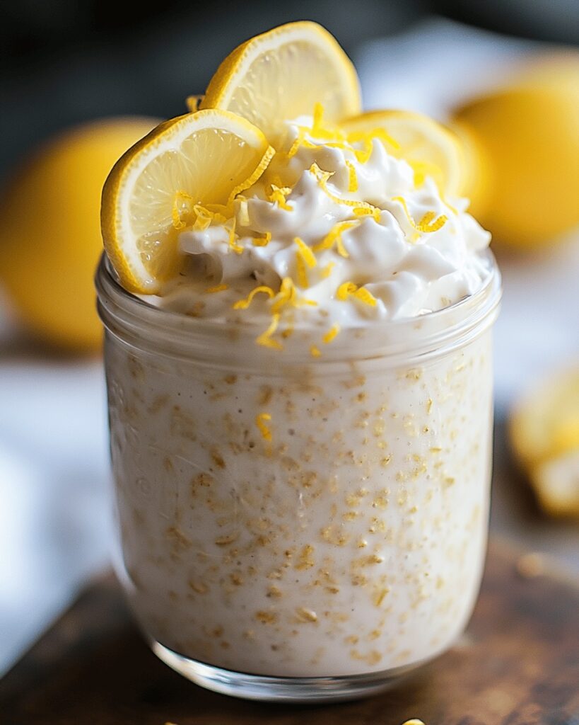 Lemon Cheesecake Overnight Oats